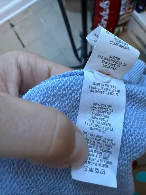 Aerie Baby Blue Mock Neck Oversized Sweatshirt - Image 5
