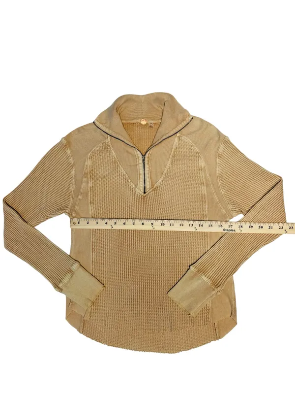 Free People FP One Ashton Zip Thermal Long Sleeve Pullover Top - Image 5