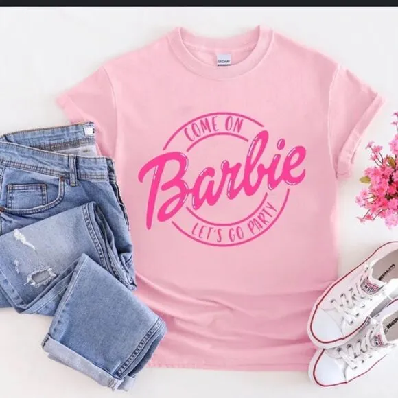 Barbie cute pink tee! New Pink Size M - Image 2