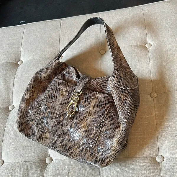 Dooney & Bourke Embossed Snakeskin‎ Pocket Purse - Image 3