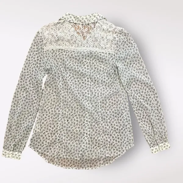Free People All‎ That Glitters Button Down Shirt Size S - Image 6