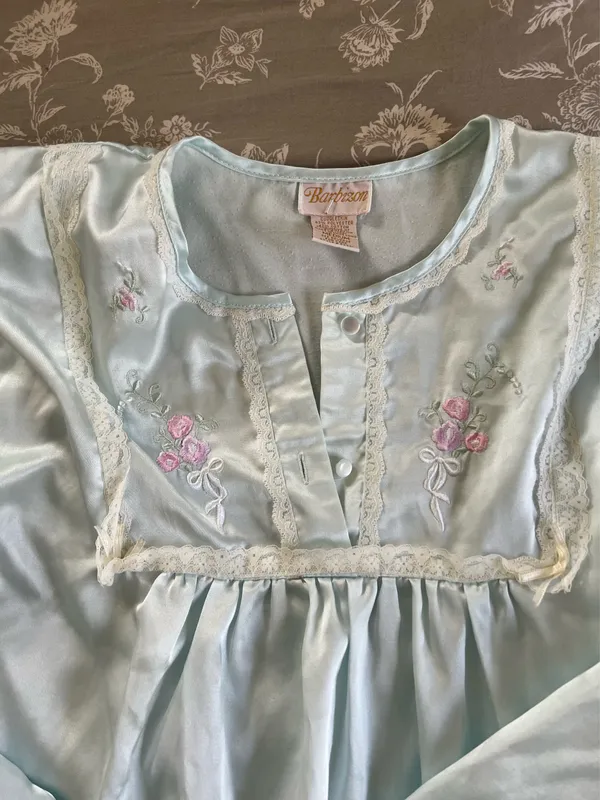 Vintage Nightgown Blue Size M - Image 3