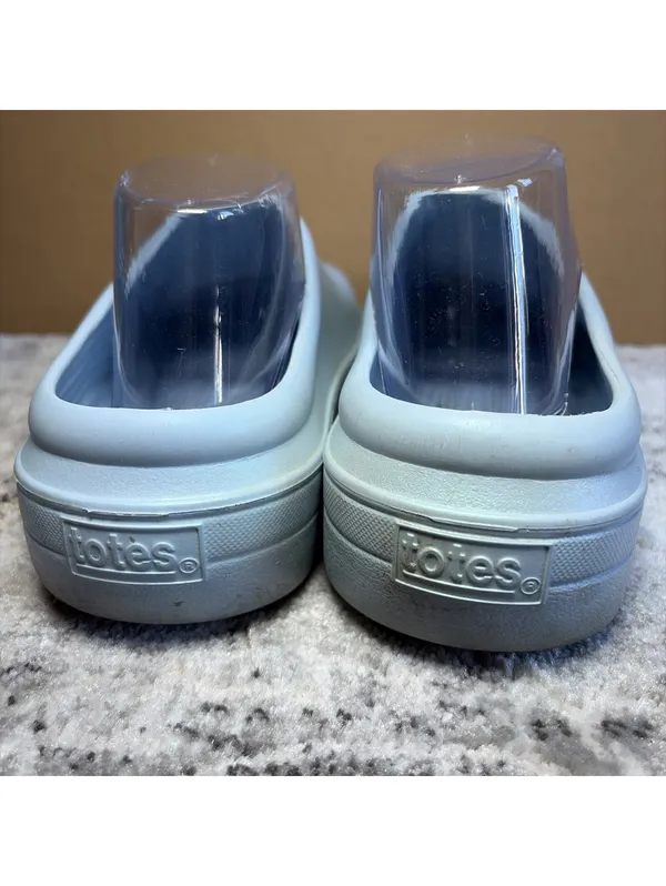 Totes Women Blue Iridescent Clogs Size 8 Waterproof Lightweight Outdoor Slip - Image 3