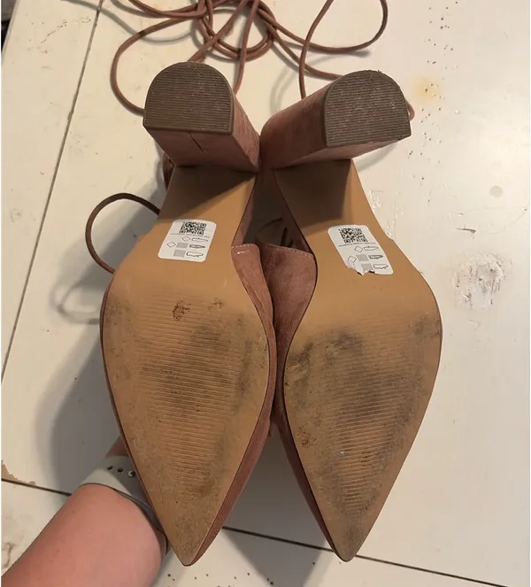ASOS Pink Suede Heels - Image 3
