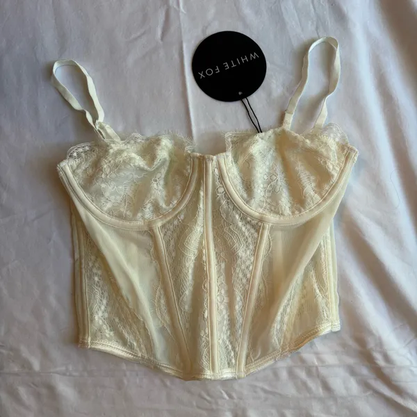 White Fox White Corset Top - Image 2