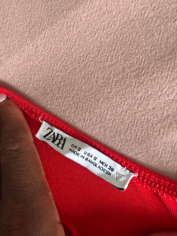 Zara red keyhole bodysuit  - Image 4