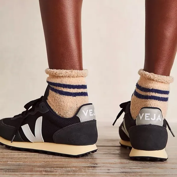 Veja Rio Branco Alveo Mesh Suede Leather Sneakers Black White Oxford Gray‎ 12 - Image 2