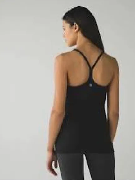 Lululemon Power Y Tank Top - in Black -Size 6 - Image 3