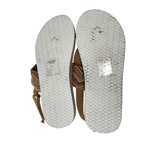 Luk Ees By Muk Luks Multicolor Slingback Casual Flats Thong Sandals Size 9 - Image 9