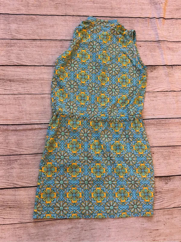 IBKUL Turquoise Blue Sleeveless Drawstring Golf Dress Size XS - Image 8