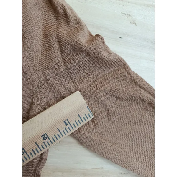 BANANA REPUBLIC 100% Merino Wool Womens XS Turtleneck Sweater Light Brown Camel - Image 12