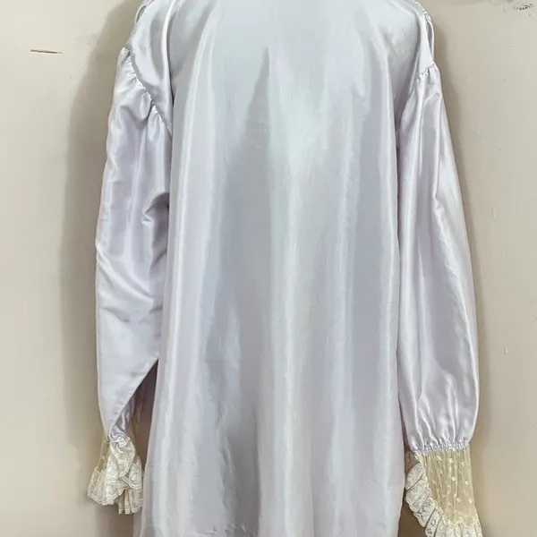 Christian Dior Vintage 80’s Does Victorian Satin and Lace Nightgown L - Image 4