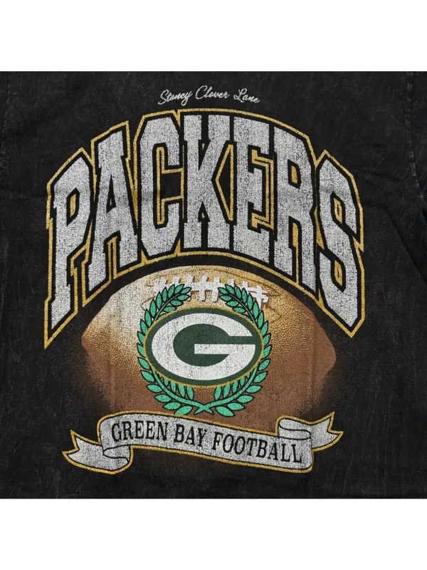 Stoney Clover Lane Green Bay Packers Glitter Rocker Tee L - Image 2