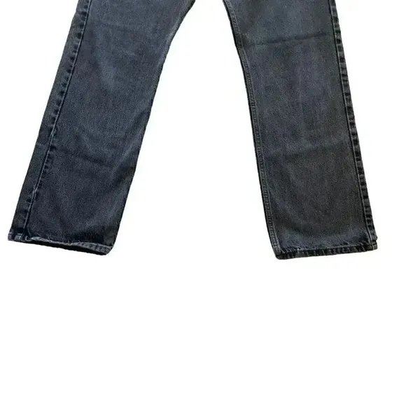 Levi Strauss #505 Black Cotton Straight Fit Men’s Denim Jeans SZ 34 # 1339 - Image 3