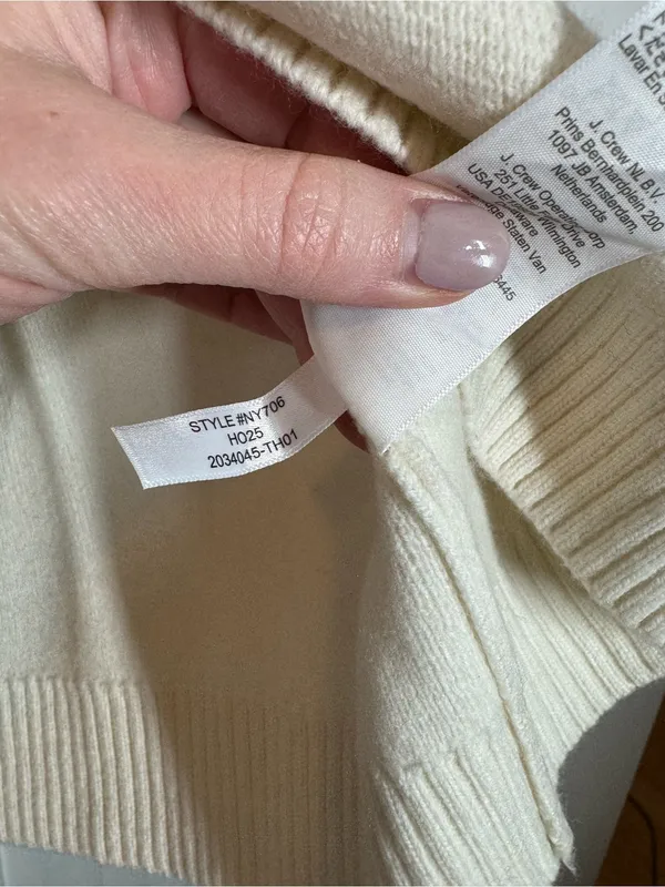 Madewell Merino Wool Raglan-Sleeve Sweater in Color-Block stripe Size XS NEW - Image 7