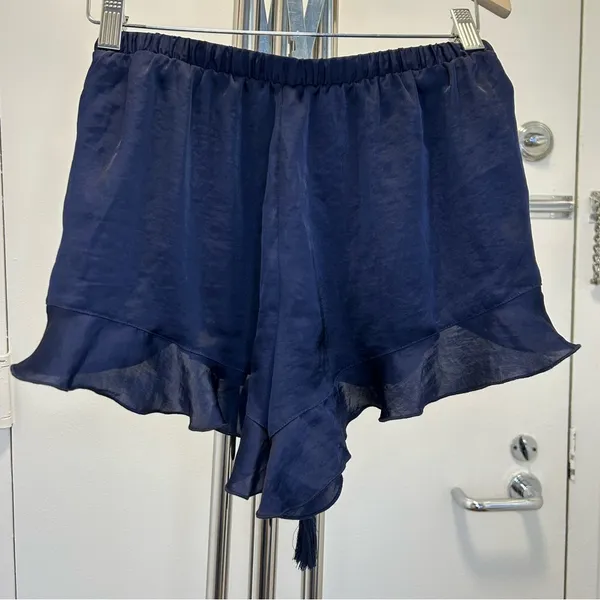 Free People Cascading Petal Short in Navy - Image 4