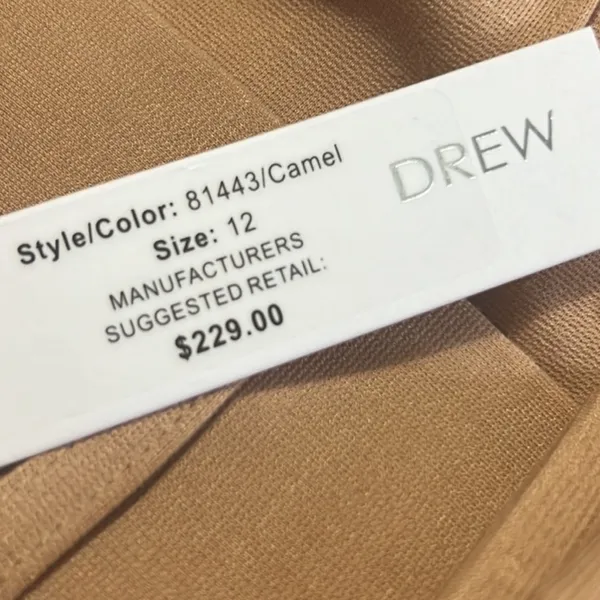 Drew wool blend camel ponte pant NWT (228$ msrp) - Image 6