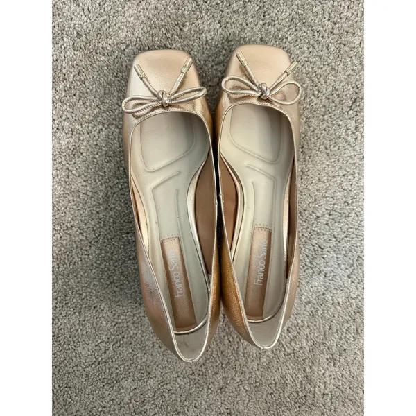 NWOT Franco Sarto Natalia Rose Gold Square Toe Pumps Size 8.5 - Image 4