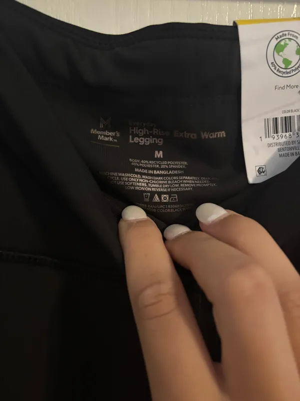 Members Mark High Rise Extra Warm Leggings - Image 3