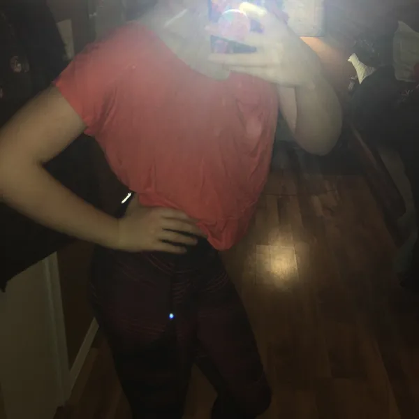Charlotte Russe Coral colored shirt with open back - Image 2