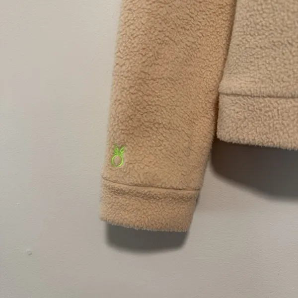 Dudley Stephens‎ Park Slope Cream Vello Fleece Turtleneck Size Small - Image 3