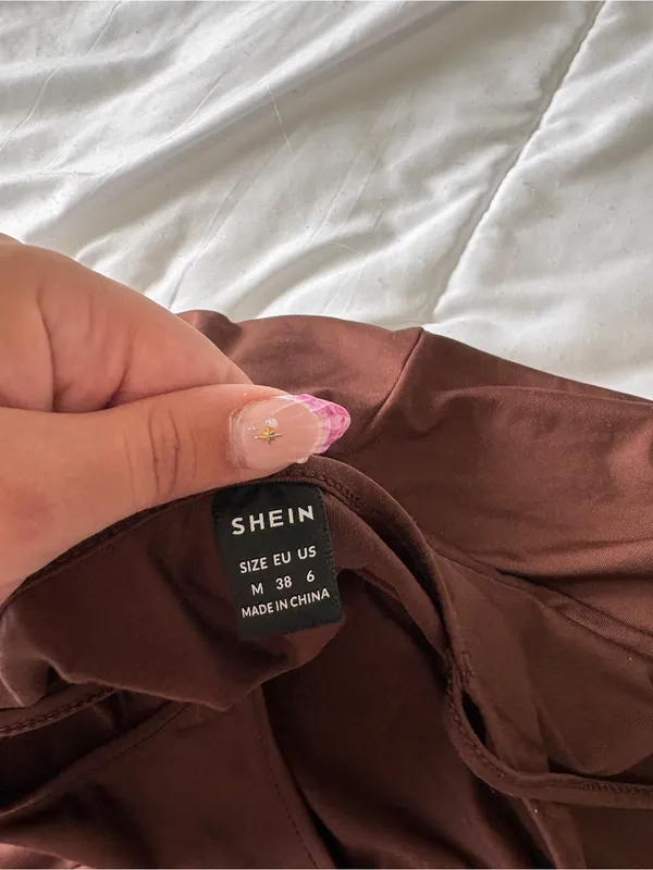 Shein Brown Sleeveless Romper | Size Medium - Image 2