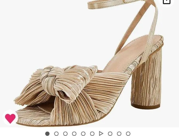 Gold Bow Heels - Image 2