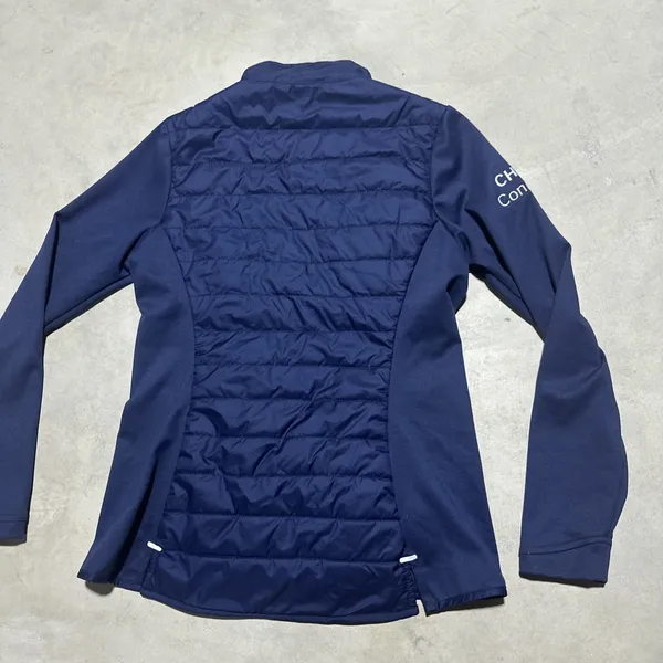 Peter Millar Women's Merge Hybrid Jacket SZ Small Navy Blue Workplace Logo Golf - Image 9