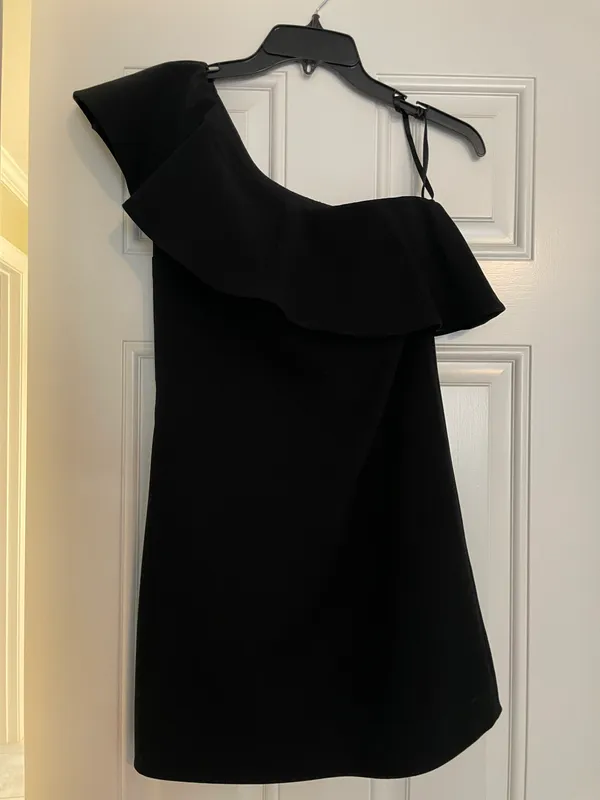 French Connection Off The Shoulder Little Black Dress - Image 2