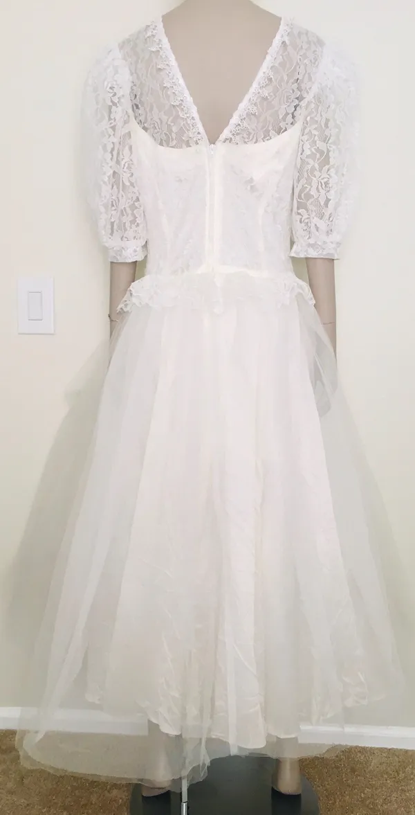 Jessica McClintock Vintage Gunne Sax Wedding Dress - Image 2