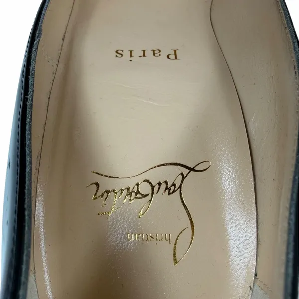 Christian Louboutin So Kate 120 Patent Leather Pumps Black Size 39 - Image 11