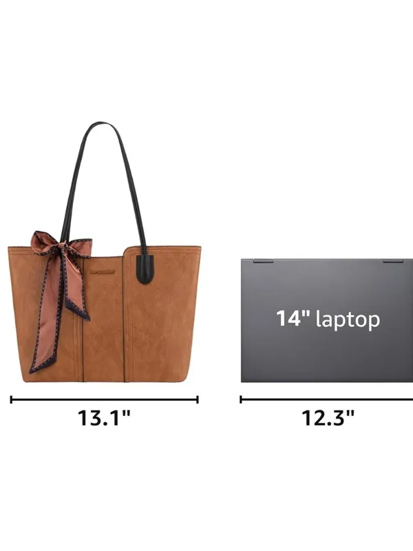 Montana West Tote Bags Women's Top Handle Satchel Purses Brown - Image 15
