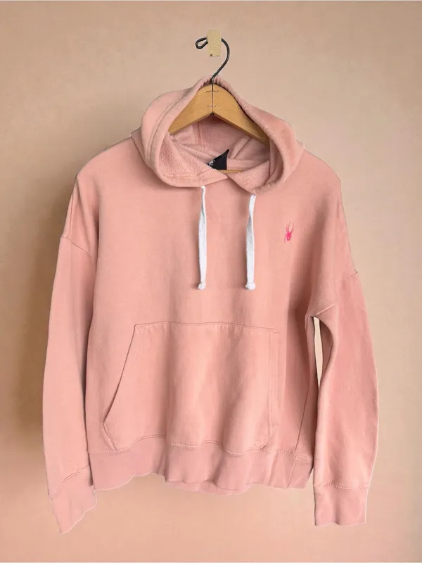 Spyder Women's Pink Graphic Logo Pullover Hoodie Size Large‎ - Image 2