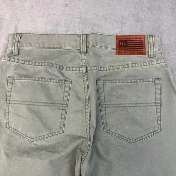 Polo Jeans Co Ralph Lauren Pants Women's Size 2 Olive‎ Green - Image 9