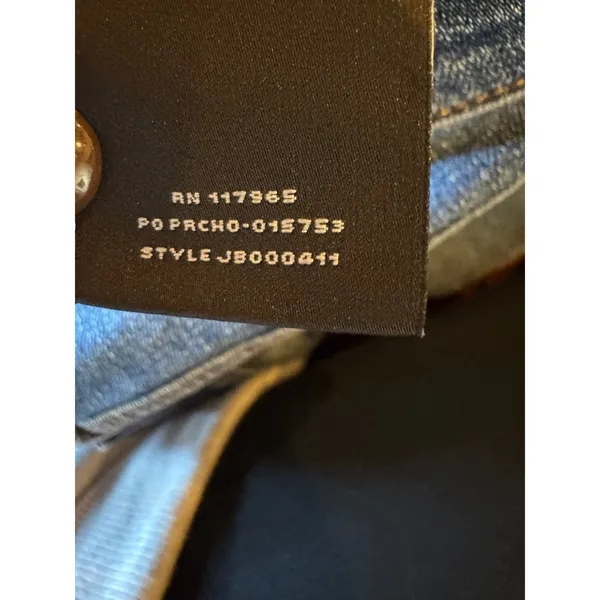 J Brand Jeans Womens 24 Blue Denim Faded Chewed Hem Flare Leg‎ Streetwear Edgy - Image 12