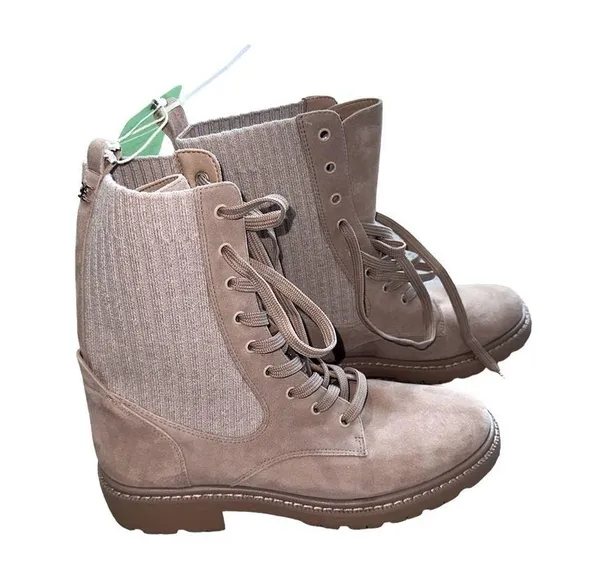 Sam Edelman NWT Water Repellent Lydell Combat Boots Color: SESAME Lug Sole - Image 9