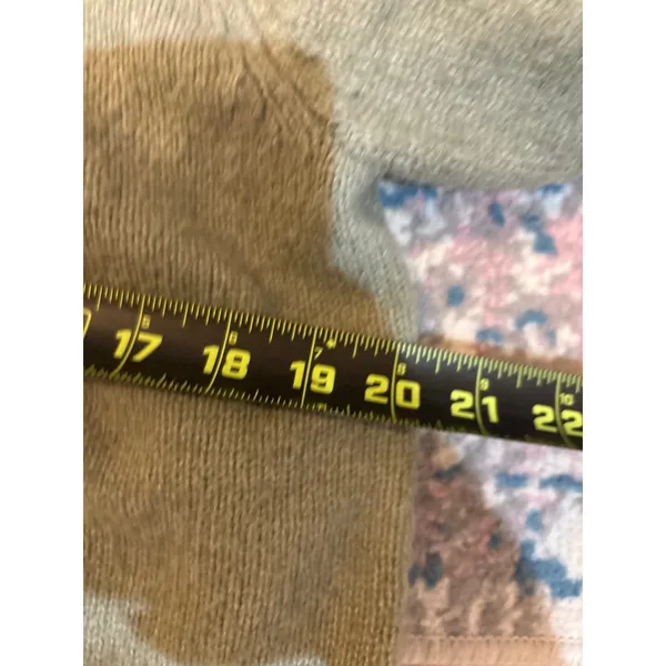 Abercrombie & Fitch XS Sage Green Wool Blend Crewneck Sweater Long Sleeve Ribbed - Image 5