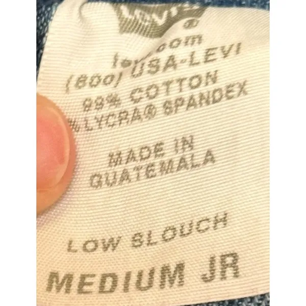Levi's Women's Skirt Low Slouch Stretch Mini A-Line Denim‎ Blue Size Medium JR - Image 5
