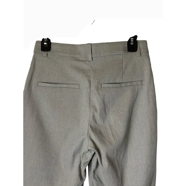 H&M Pants Women 4 Gray High Waisted Tapered Ankle Trousers Career Preppy - Image 6