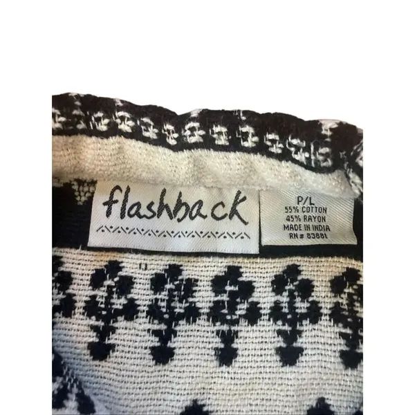 90s Vintage Flashback Tapestry Jacket Black and White P/L - Image 5