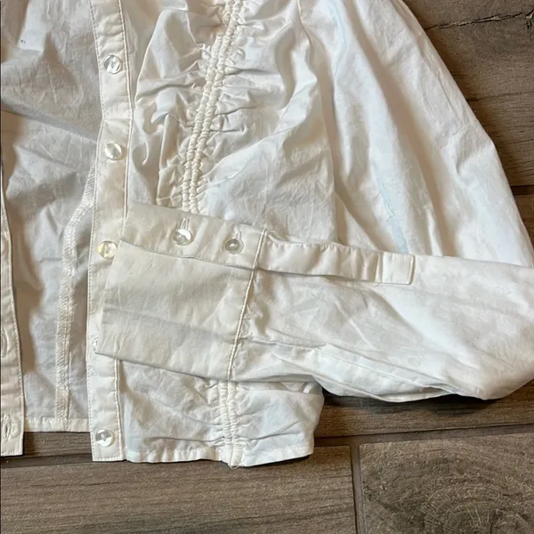 Urban Outfitters White Button Down Shirt Lightweight - Image 2