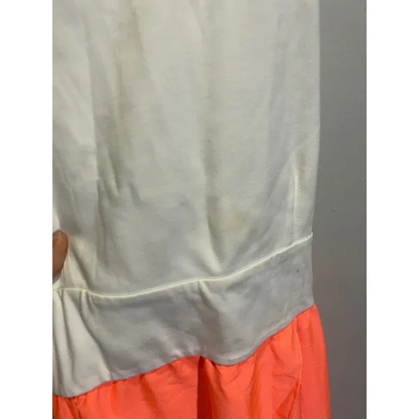 Hutch Hi-Low Dress Womens Small White‎ Coral Open Back Colorblock Summer Wedding - Image 7