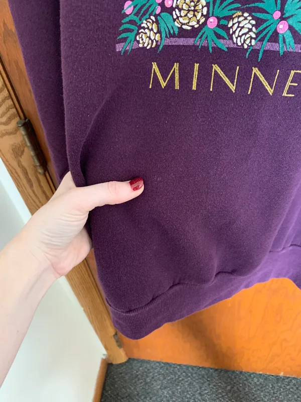 Vintage Minnesota Crewneck Purple Size XL - Image 6
