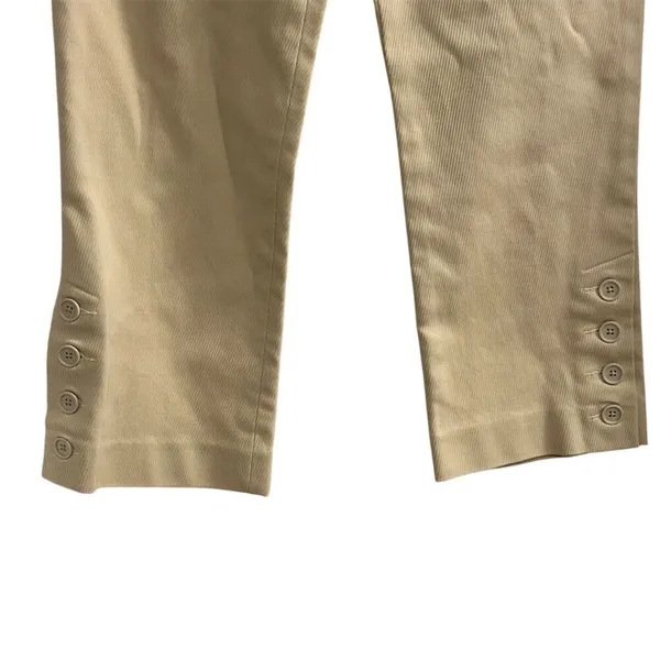 Gap Women's Cropped‎ Pants Size 6 Beige Straight Leg Casual - Image 9