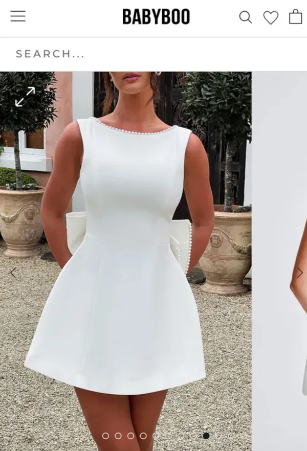 Babyboo CARRIE MINI DRESS- IVORY - Image 2