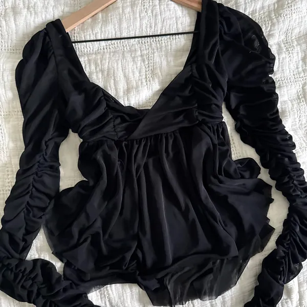 Urban Outfitters Long sleeve sheer blouse - Image 2