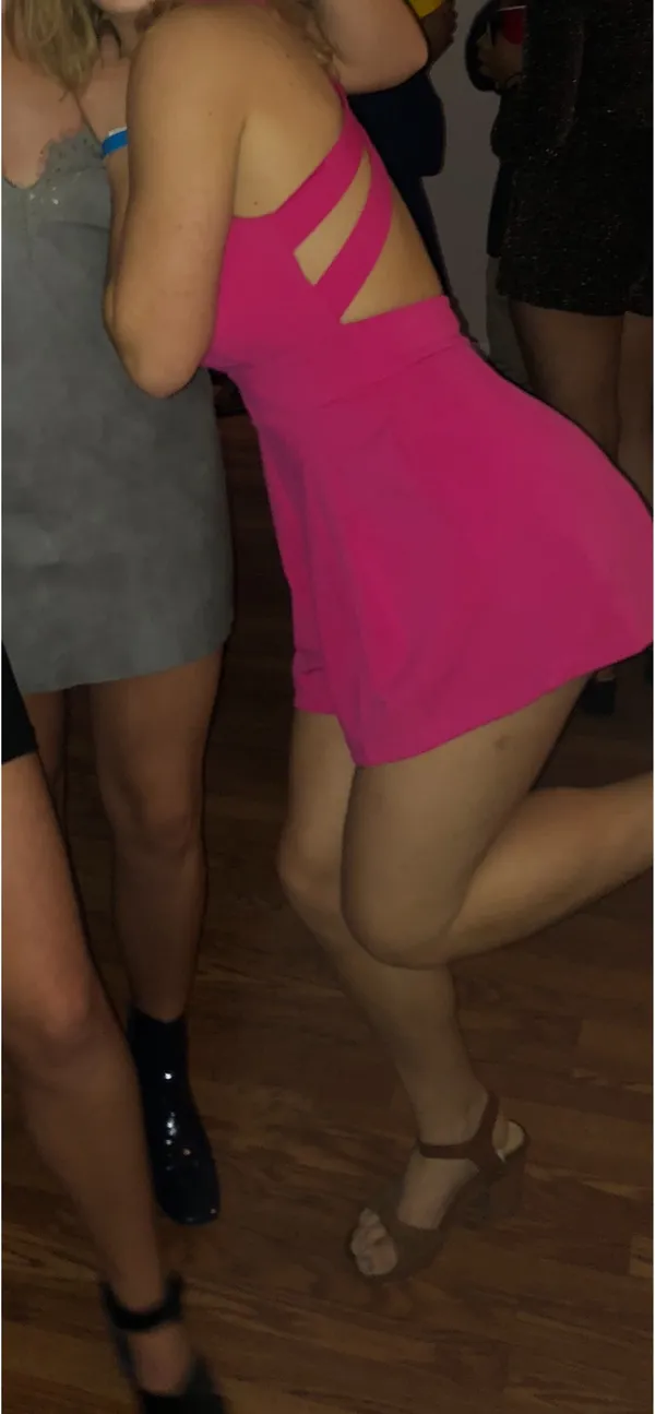 Hot Pink Cocktail Romper - Image 2