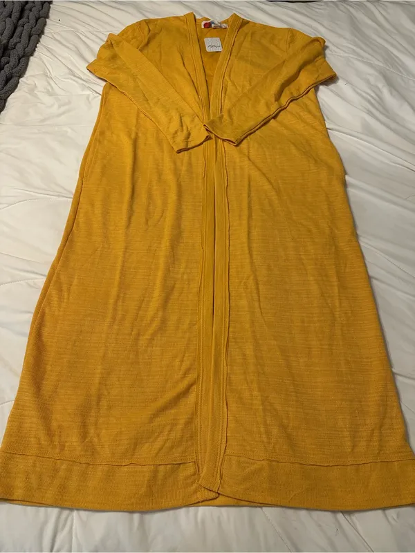 FP Beach Bicoastal Open Front Maxi Duster - Size S - Oversized **Flawed - Image 3