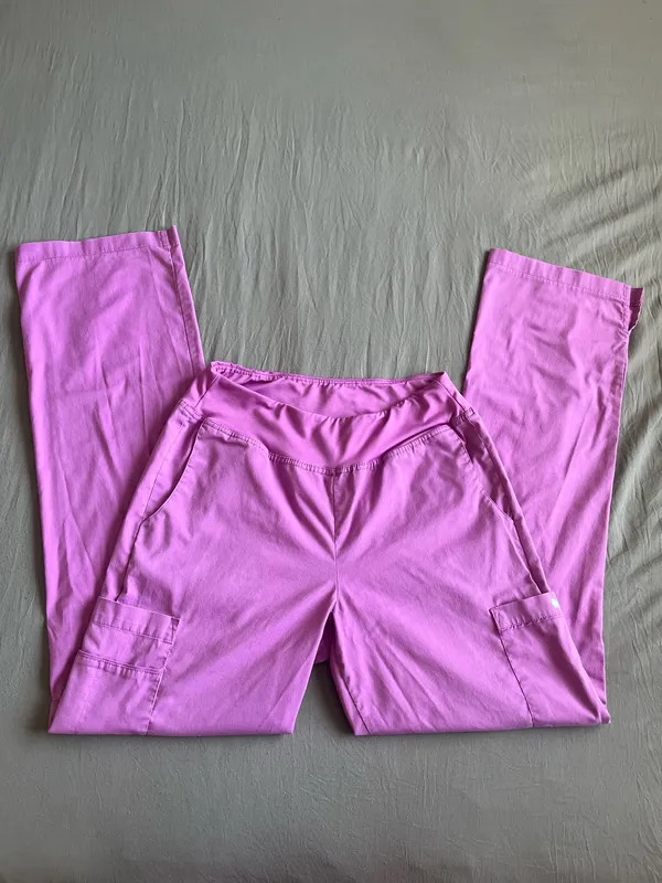 White Cross Allure Style 31 Scrub Pants Pink - Image 3