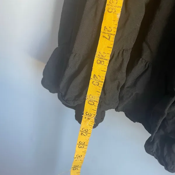 Brandy Melville Black Tiered Tank Dress Dainty One Size PTP: 18.5" Length: 31.5" - Image 4